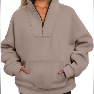 Half zip pullover sweater
